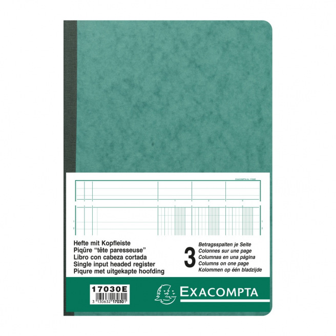 Exacompta KOLONNEN register met LUIE KOP Exacompta KOLONNEN register met LUIE KOP