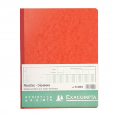 Exacompta - Agenda bureau 14,8x21 cm Caisse Perpétuel Journalier - Noir