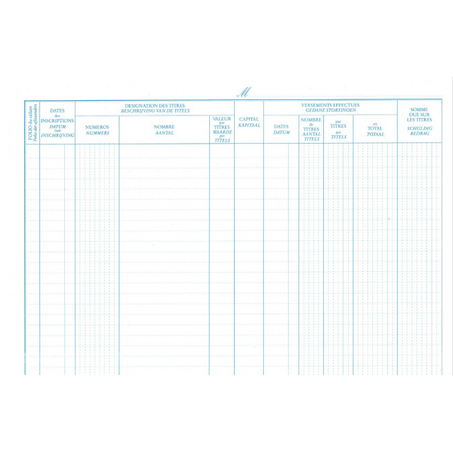 Nias Register AANDEELHOUDERSBOEK N.V.