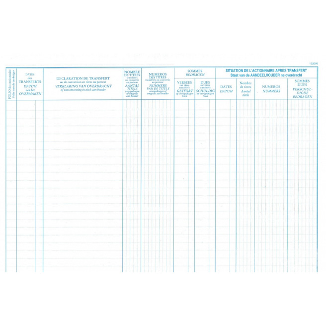Registre Nias LIVRE D'ACTIONNAIRES S.A. Registre Nias LIVRE D'ACTIONNAIRES S.A.