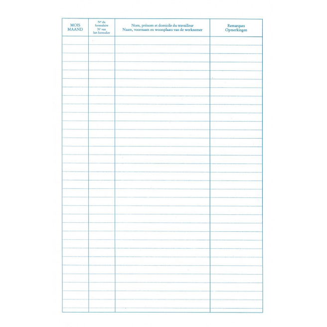 Registre Nias de VALIDATION