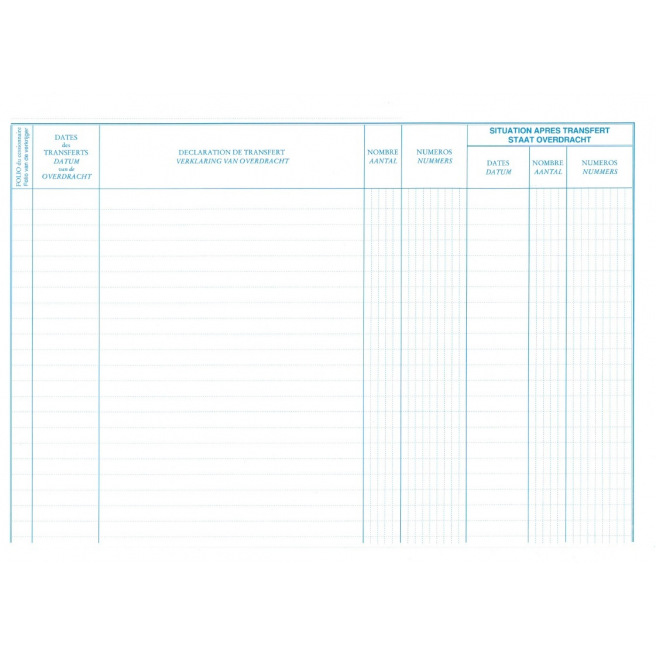Registre Nias WARRANTS Registre Nias WARRANTS