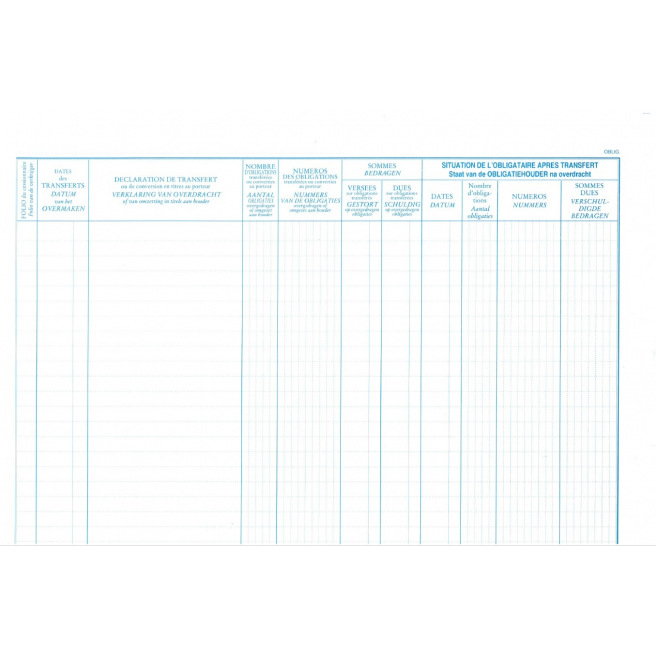 Registre Nias LIVRE DES OBLIGATAIRES Registre Nias LIVRE DES OBLIGATAIRES