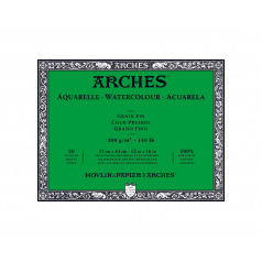Bloc de papier AQUARELLE ARCHES 300 g - collé 4 côtés