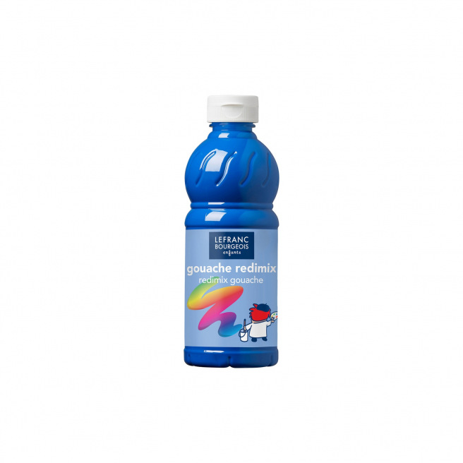 LEFRANC Gouache liquide Bleu Outremer - 1000 ml Redimix Enfant