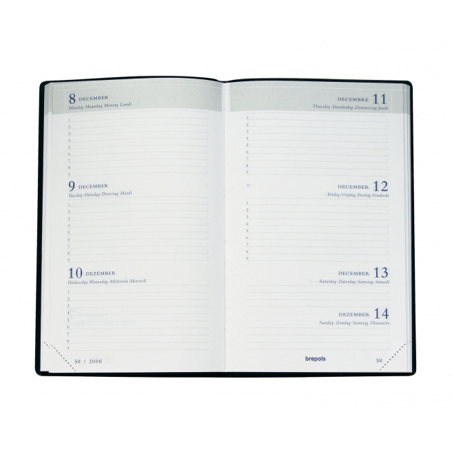Agenda scolaire Brepols STUDENT - 9 x 16 cm - 1 semaine sur 2 pages