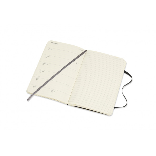 Moleskine Agenda 18 MAANDEN - Pocket 9 x 14 cm - 1 week op 2 pagina's met notities