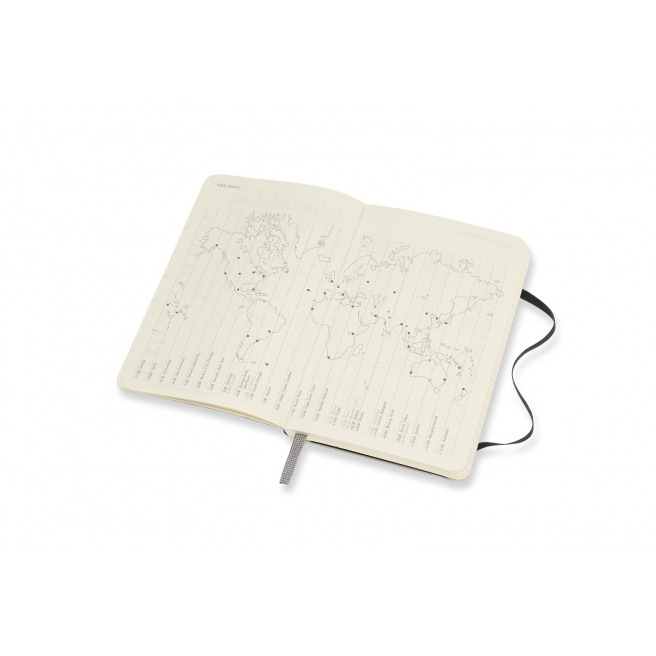 Agenda Moleskine 18 MOIS - Pocket 9 x 14 cm - 1 semaine sur 2 pages avec notes
