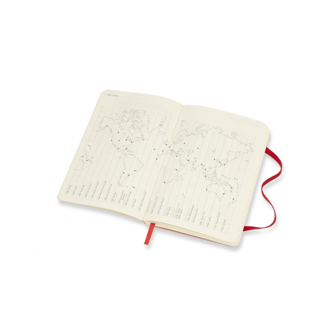 Moleskine Agenda 18 MAANDEN - Pocket 9 x 14 cm - 1 week op 2 pagina's met notities