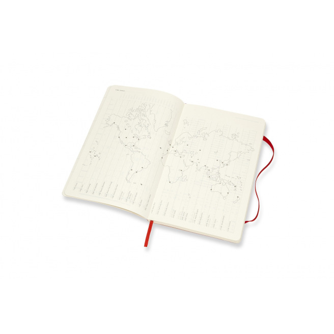 Agenda Moleskine 18 MOIS - Large 13 x 21 cm - 1 semaine sur 2 pages avec notes