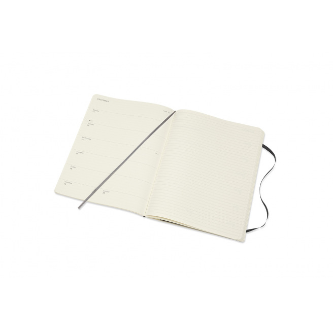 Moleskine Agenda 18 MAANDEN - XL 19 x 25 cm - 1 week op 2 pagina's met notities