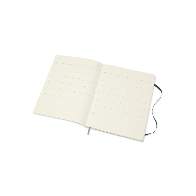 Agenda Moleskine 18 MOIS - XL 19 x 25 cm - 1 semaine sur 2 pages avec notes
