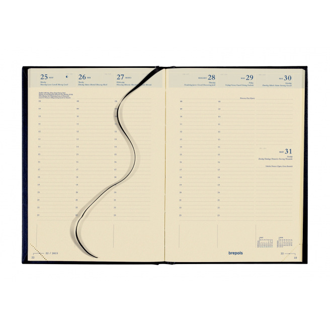 Brepols BRETIME Schoolagenda 16 MAANDEN - 14,8 x 21 cm - 1 week op 2 pagina's