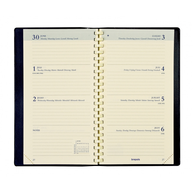 Agenda scolaire Brepols INTERPLAN 16 MOIS - 9 x 16 cm - 1 semaine sur 2 pages
