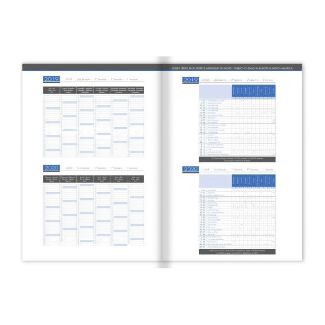 Agenda scolaire Clairefontaine WHEN 21 - 21 x 29,7 cm - 1 semaine sur 2 pages