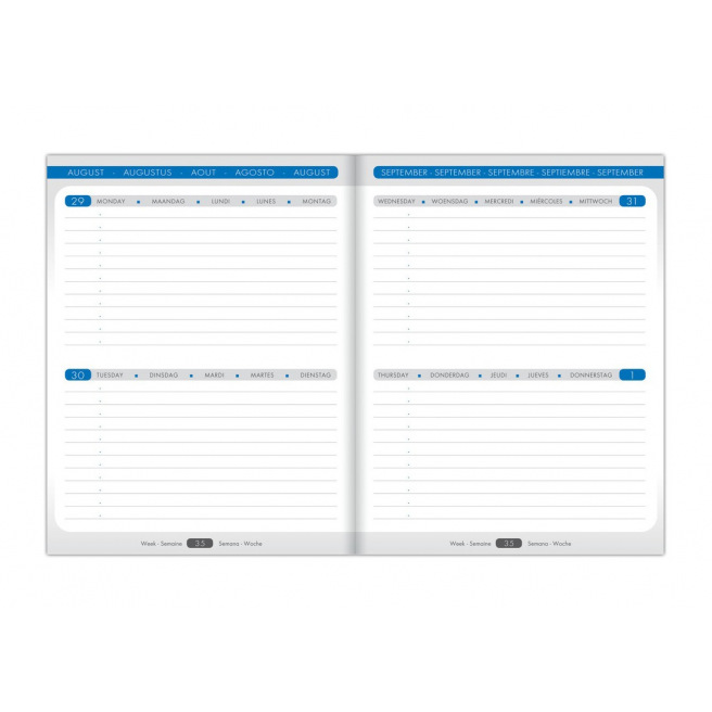 Agenda scolaire Clairefontaine WHEN 17 - 16 x 22 cm - 2 jours par page