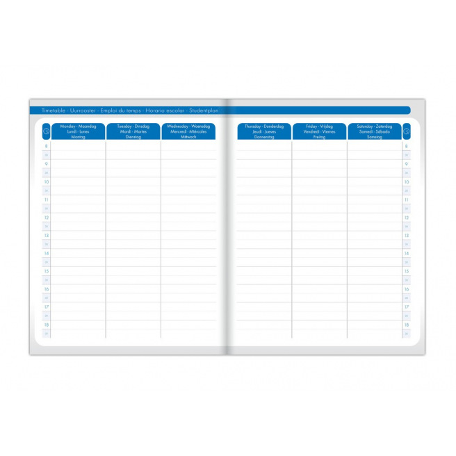 Clairefontaine WHEN 17 schoolagenda - 16 x 22 cm - 2 dagen per pagina