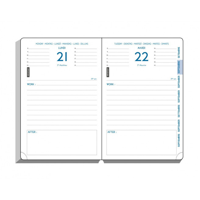 Schoolagenda Exacompta FORUM WORK & AFTER - 10 x 15 cm - 1 dag per pagina