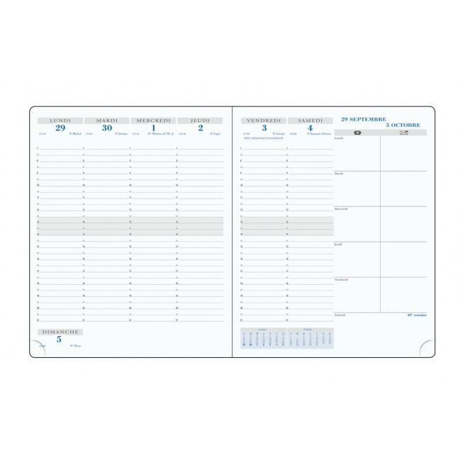 Agenda scolaire Exacompta NON STOP - 18,5 x 22,5 cm - 1 semaine sur 2 pages