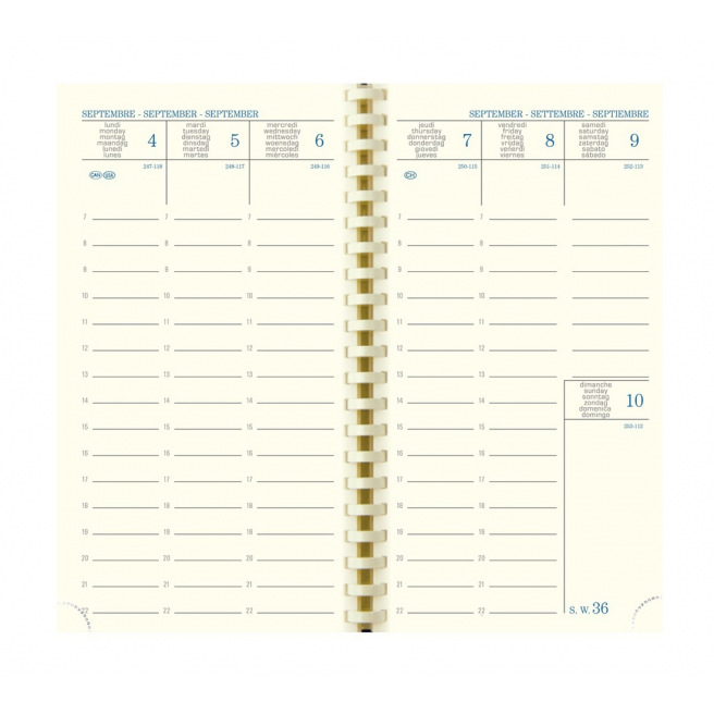 Exacompta - Calendrier mensuel décor Papier avec feuillets