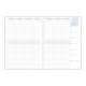 Schoolagenda Exacompta SAD 29 - 16 MAANDEN - 21 x 29,7 cm - 1 week op 2 pagina's