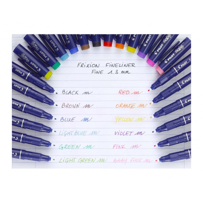Fijne fineliner markeerstift Pilot FRIXION - fijne punt Fijne fineliner markeerstift Pilot FRIXION - fijne punt