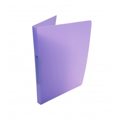 Map met 2 ringen van zacht PASTEL-kunststof - A4