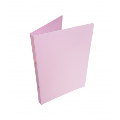 Map met 2 ringen van zacht PASTEL-kunststof - A4