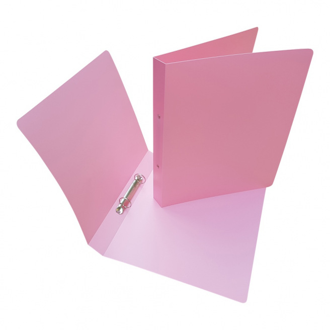 Map met 2 ringen van zacht PASTEL-kunststof - A4 Map met 2 ringen van zacht PASTEL-kunststof - A4