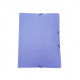 Map met flappen en elastiek in pastelkleurig plastic