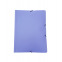 Map met flappen en elastiek in pastelkleurig plastic