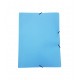 Map met flappen en elastiek in pastelkleurig plastic