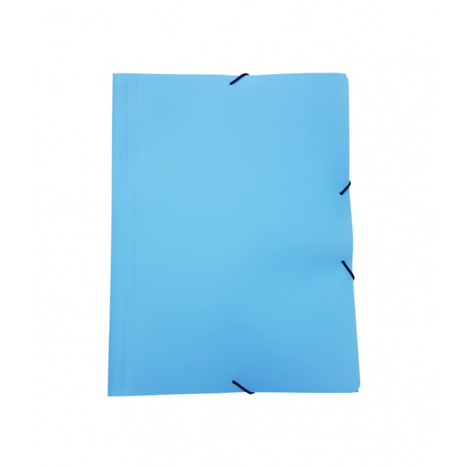 Map met flappen en elastiek in pastelkleurig plastic Map met flappen en elastiek in pastelkleurig plastic