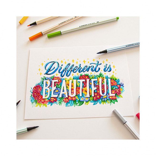 Stabilo Pen 68 BRUSH viltstift Stabilo Pen 68 BRUSH viltstift