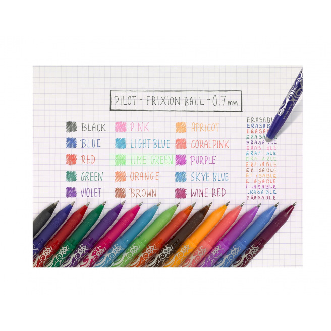 Recharges pour roller Pilot FRIXION - étui de 3 Recharges pour roller Pilot FRIXION - étui de 3