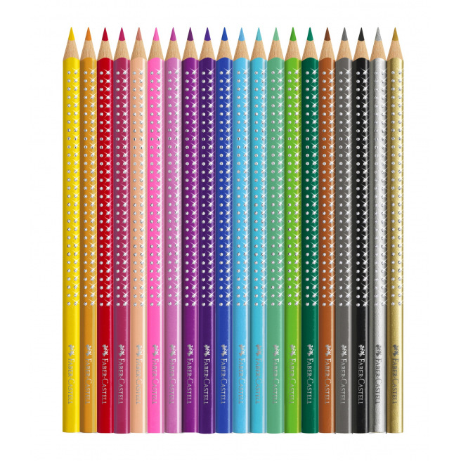 Faber-Castell SPARKLE kleurpotloden - set van 20 Faber-Castell SPARKLE kleurpotloden - set van 20
