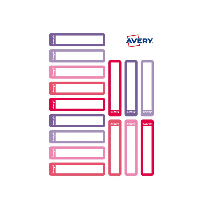 Etiquettes Avery pour STYLOS - 5 x 1 cm - étui de 30