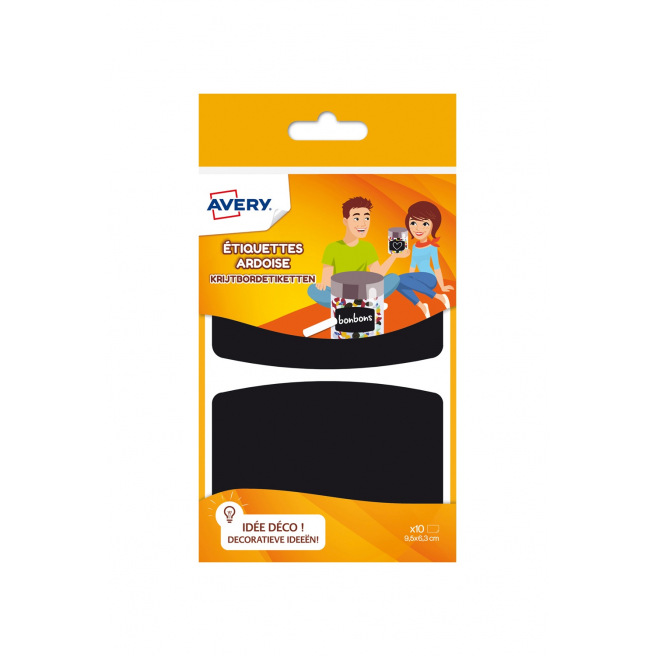Avery ARDOISE labels - 9,5 x 6,3 cm - doosje van 10