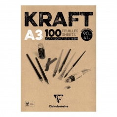 Clairefontaine 90 g Kraftpapier blok