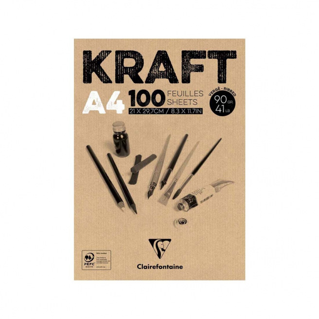Clairefontaine 90 g Kraftpapier blok
