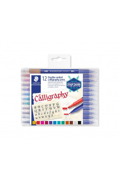 Feutres de calligraphie Staedtler DOUBLE POINTE - étui de 12