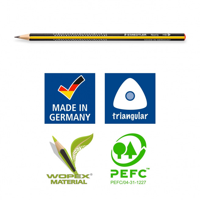 Driehoekig potlood Staedtler NORIS CLUB 118 - HB Driehoekig potlood Staedtler NORIS CLUB 118 - HB