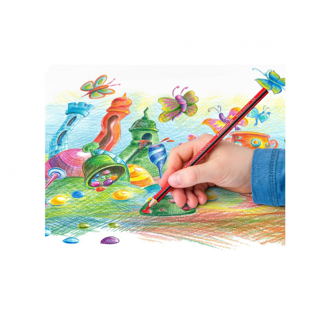 Driehoekige Staedtler NORIS kleurpotloden - doos van 12