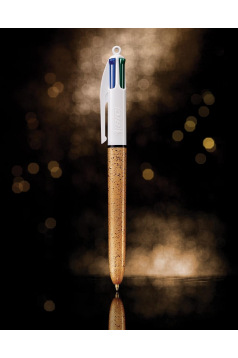 BIC balpen 4 KLEUREN FEESTELIJK gouden mat - 50ste verjaardag
