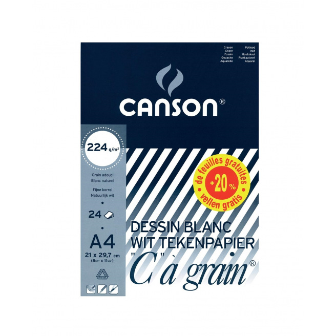 Canson "C" tekenpapierblok met korrel