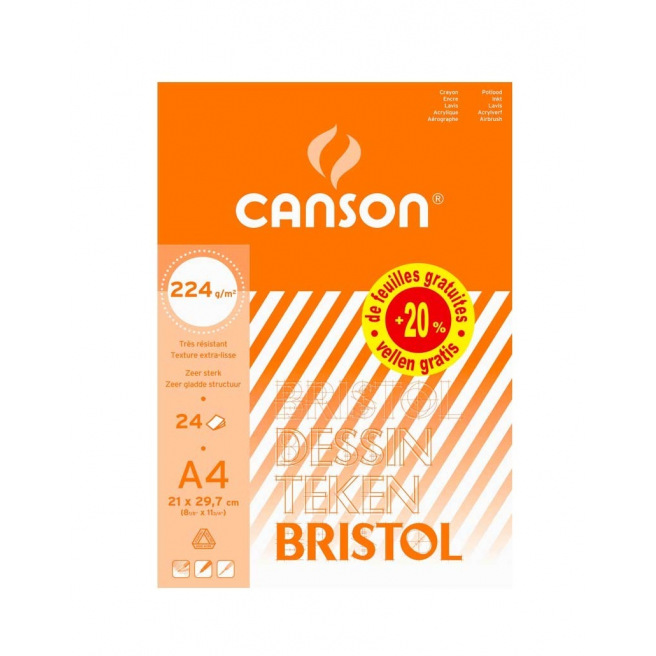 CANSON 224 g bristol tekenpapier blok CANSON 224 g bristol tekenpapier blok
