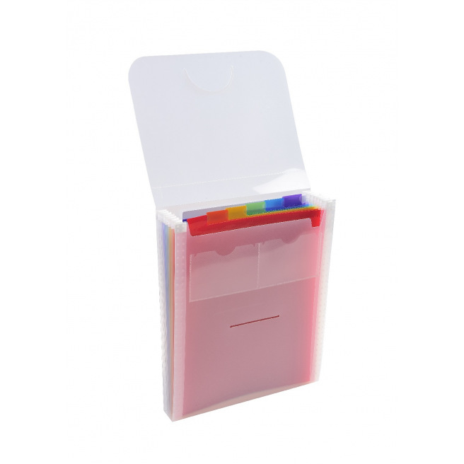 Trieur valisette vertical Exacompta CRYSTAL - 6 compartiments