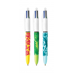 Stylo-bille BIC 4 COULEURS VELOURS - 1 stylo-bille Stylo-bille BIC 4 COULEURS VELOURS - 1 stylo-bille