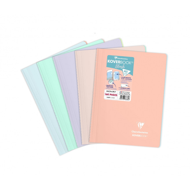 Cahier à spirales CLAIREFONTAINE KOVERBOOK BLUSH