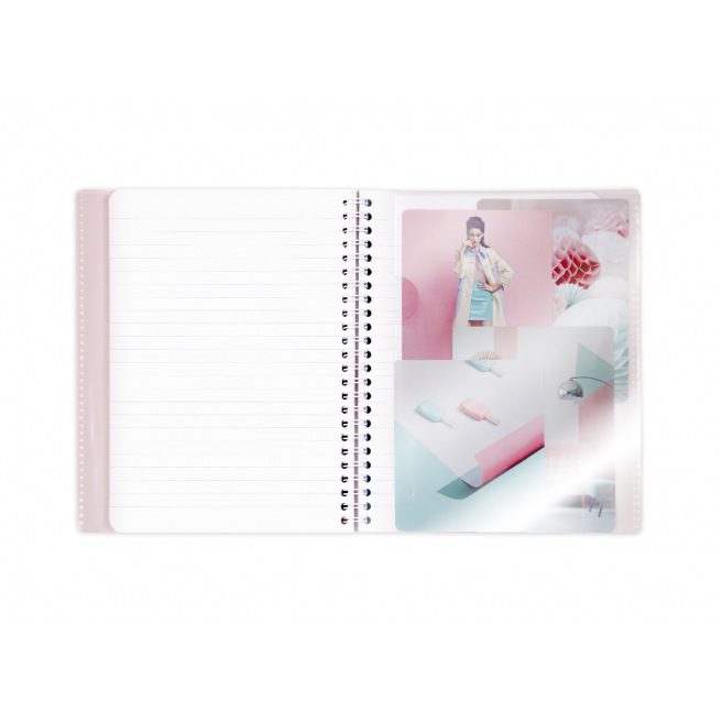 Spiraalvormig schrift CLAIREFONTAINE KOVERBOOK BLUSH Spiraalvormig schrift CLAIREFONTAINE KOVERBOOK BLUSH